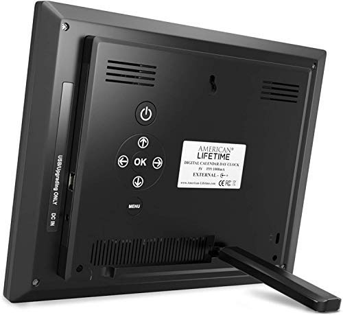 American Lifetime ?New 2023? Dementia Clock Large Digital Clock for Seniors  Digital Clock Large Display with Custom Alarms  Clock with Day & Date for Elderly  Large Number Digital Clock Black - Image 3
